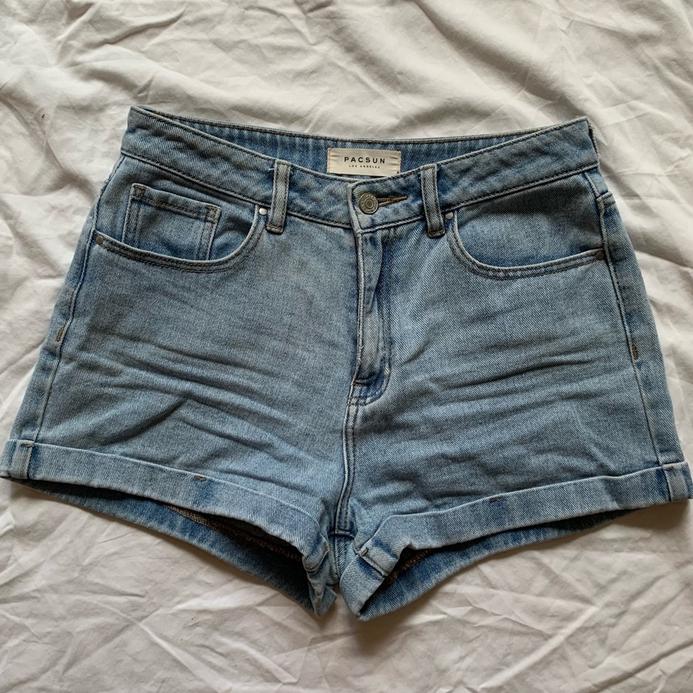 PacSun High Waisted Denim Jean Mom Shorts Size 27
